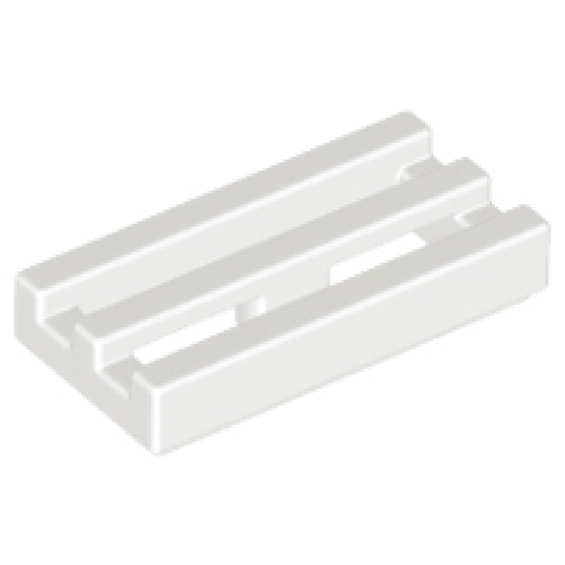 Tegel, Aangepast 1x2 met rooster White